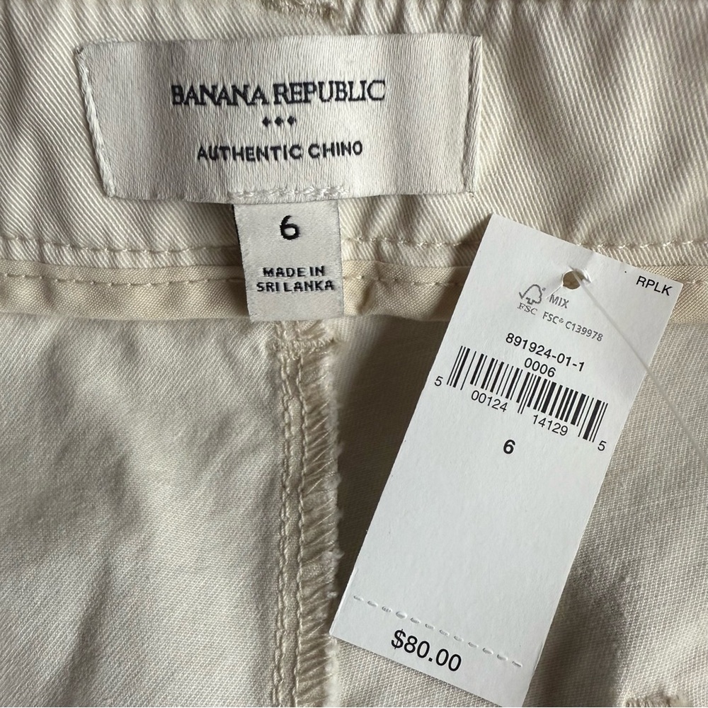 BANANA REPUBLIC FACTORY Authentic Chino Barrel Pant 6 - Picture 4 of 7